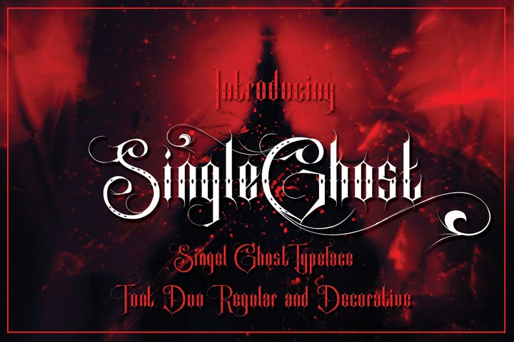 Ejemplo de fuente Single Ghost